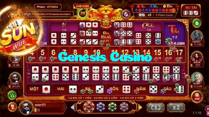 available types of Genesis Casino bet including pre-match live express and system bets